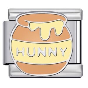 Winnie the Pooh - Honey Pot Italian Charm Silver Stainless Steel 9mm